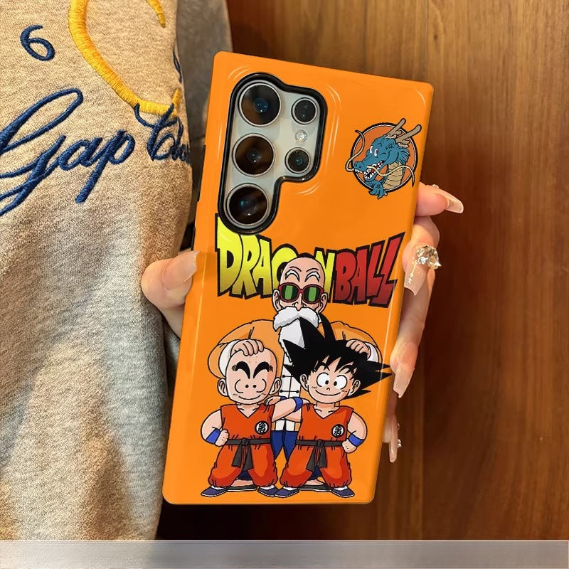 Dragon Ball Frosted Hard Shell Silicone Protective Cover For Samsung Phones