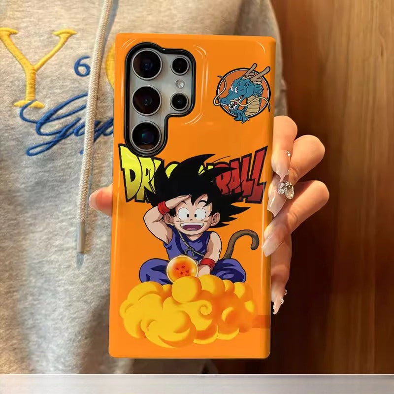 Dragon Ball Frosted Hard Shell Silicone Protective Cover For Samsung Phones