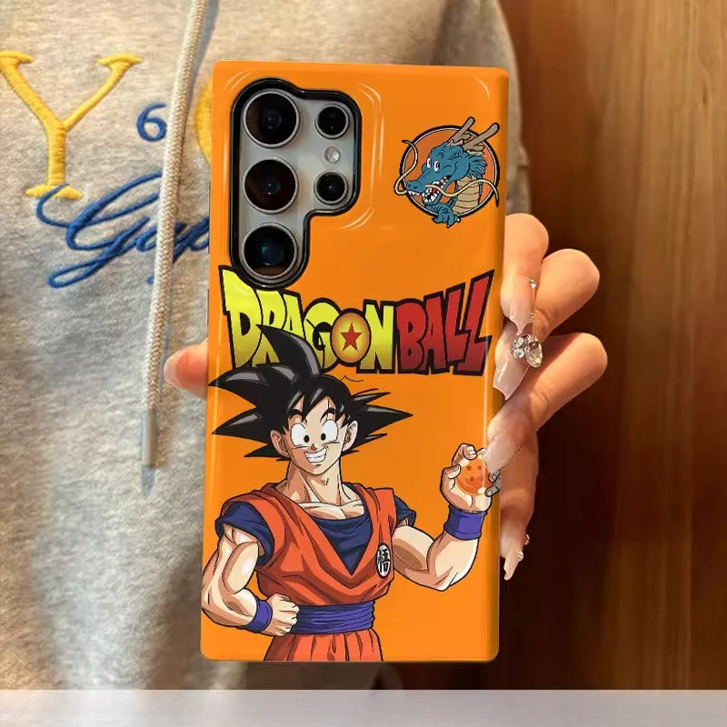 Dragon Ball Frosted Hard Shell Silicone Protective Cover For Samsung Phones