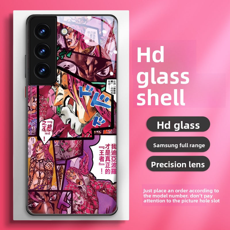 JOJO's Bizarre Adventure HD Tempered Glass Protective Phone Cases For Samsung
