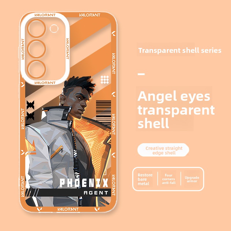 Valorant Transparent Shockproof Phone Case For Samsung Mobile Phones