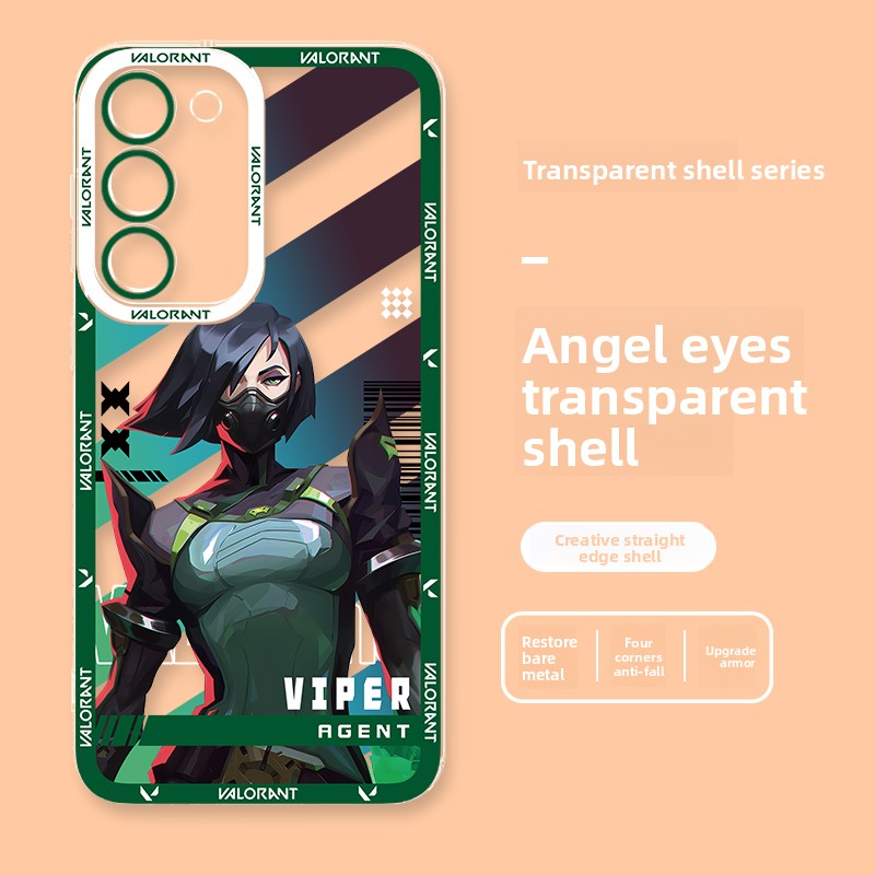 Valorant Transparent Shockproof Phone Case For Samsung Mobile Phones