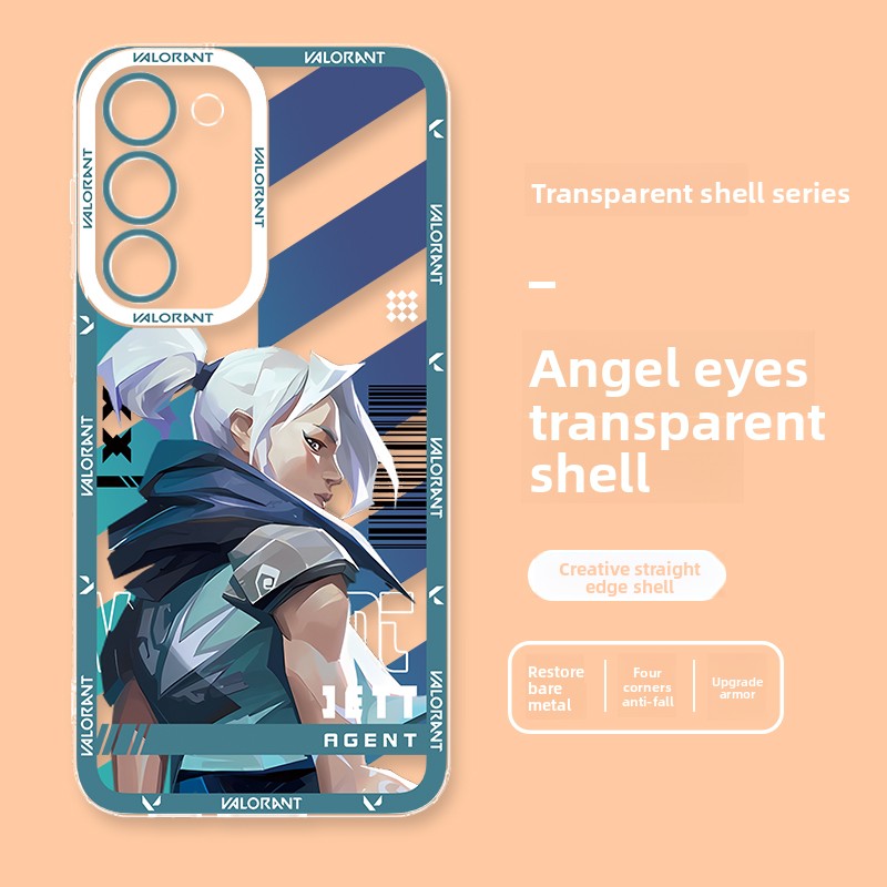 Valorant Transparent Shockproof Phone Case For Samsung Mobile Phones