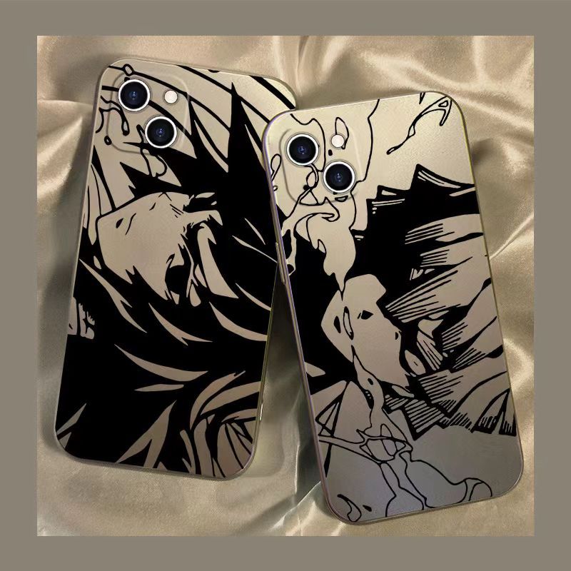 Ryomen Sukuna Gojō Satoru Electroplating Color Anime Phone Case for Iphone Series