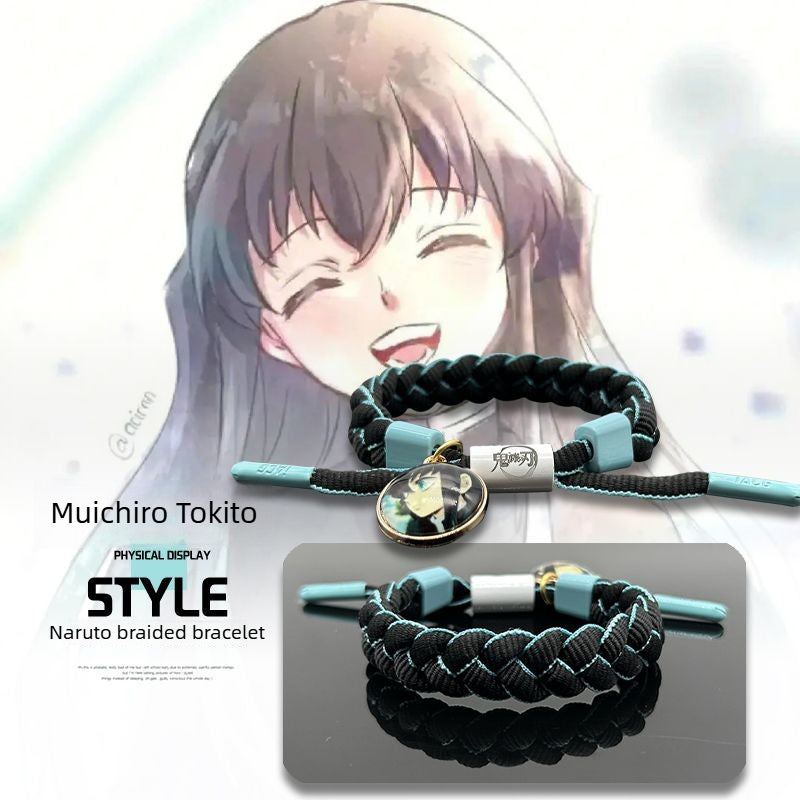 Demon Slayer Handmade Woven Bracelet