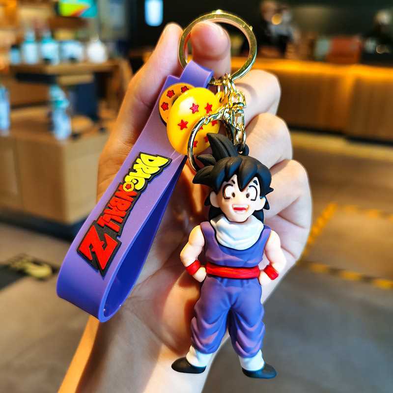 Sun Goku Dragon Ball Keychain Three-dimensional Doll Pendant Pvc Epoxy Car Pendant Bag