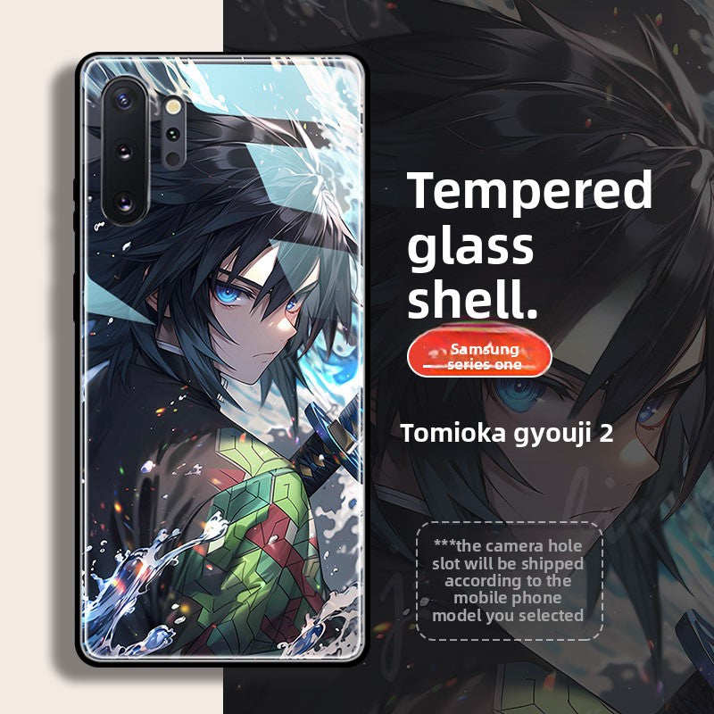 Demon Slayer Tempered Glass Shockproof Phone Case For Samsung Flip