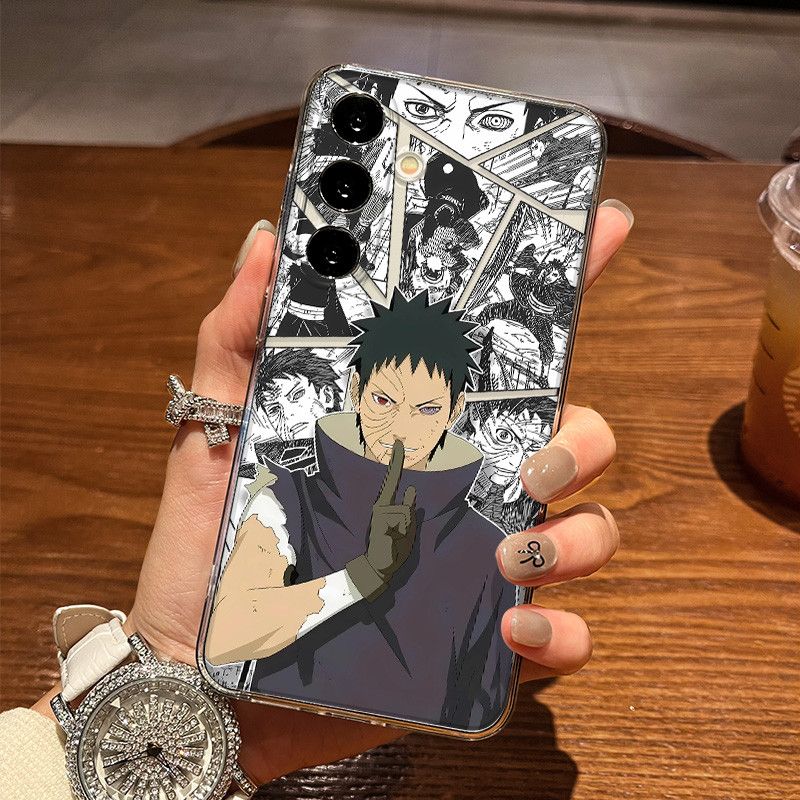 Naruto Obito Clear Phone Case For Samsung Phones