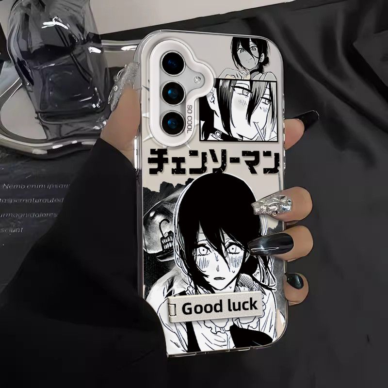 Chainsaw Man Reze Full Coverage Shockproof Phone Case For Samsung