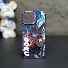 Dragon Ball Super Blue Goku Anime Phone Case for Apple IPhone