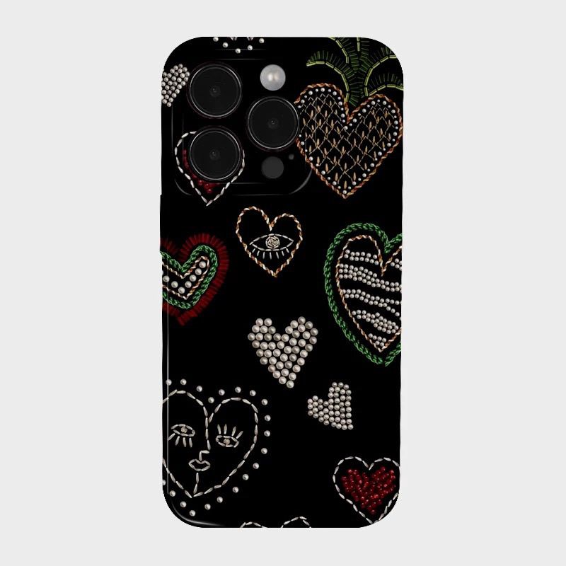 Heart Badge Hot Girl Magnetic Phone Case For the iPhone