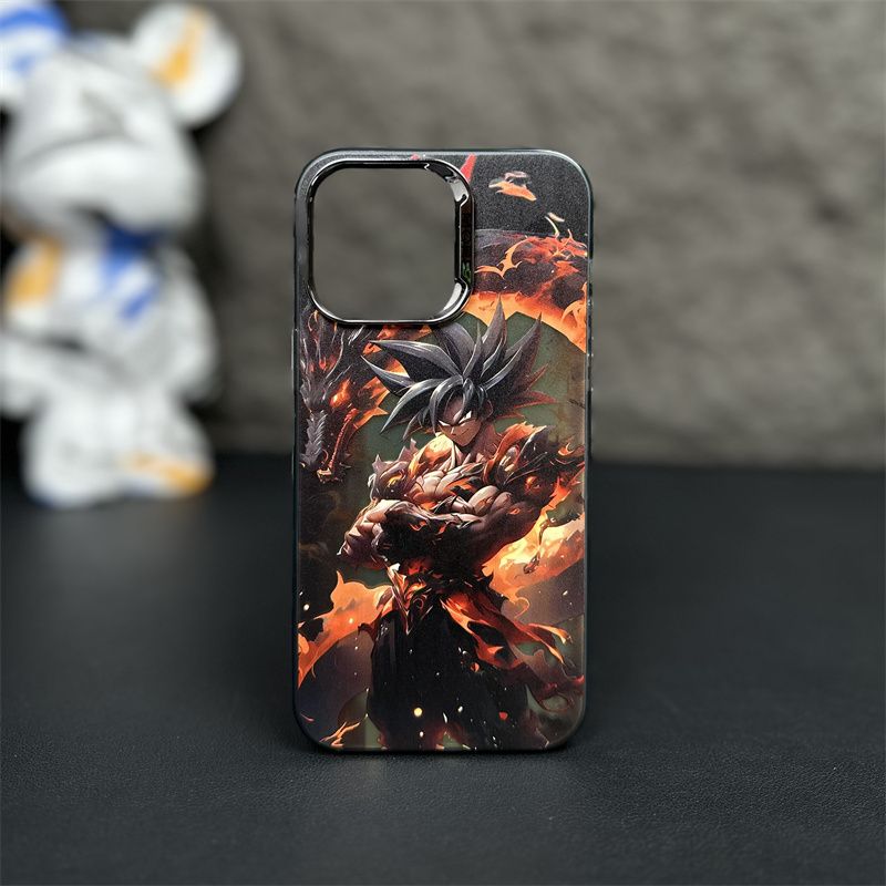 Dragon Ball Z Goku Laser Silver Anime Case for Iphone