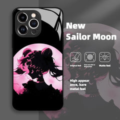 New Sailor Moon Liquid Glass Phone Case for Apple iPhone