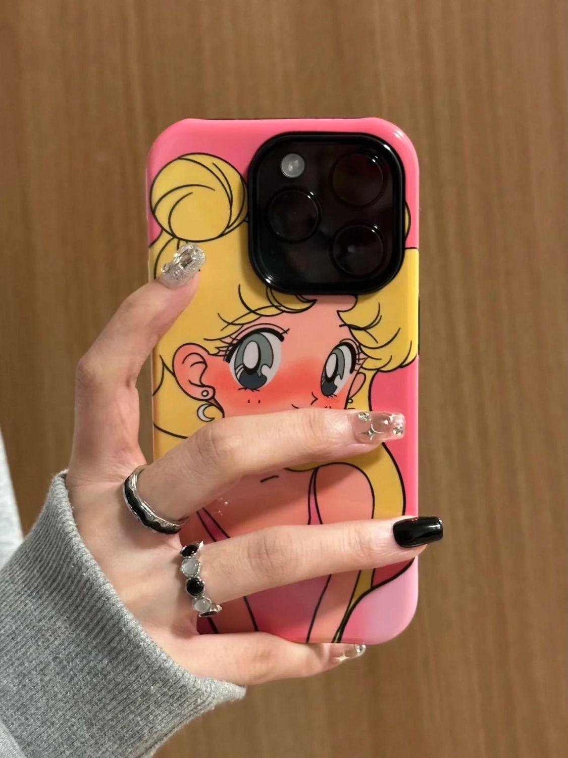 Cute Sailor Moon Phone Case iPhone Glossy Style