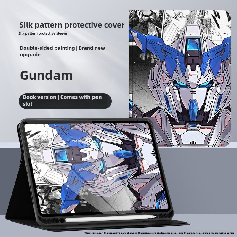 Mobile Suit Gundam iPad Anime Case with Pen Slot All-inclusive