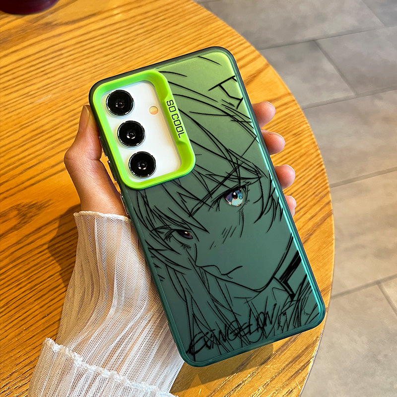 Neon Genesis Evangelion Rei Ayanami Sketch Style Soft Phone Case For Samsung