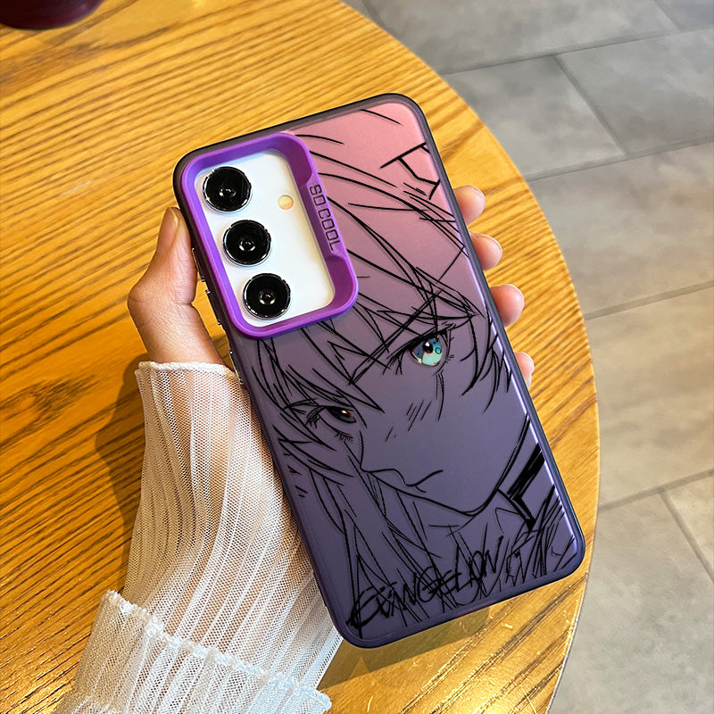 Neon Genesis Evangelion Rei Ayanami Sketch Style Soft Phone Case For Samsung