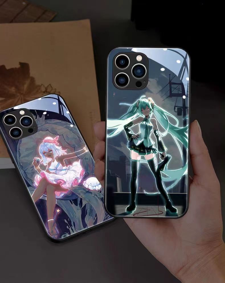 Anime Hatsune Miku Glowing Phone Case For iPhone