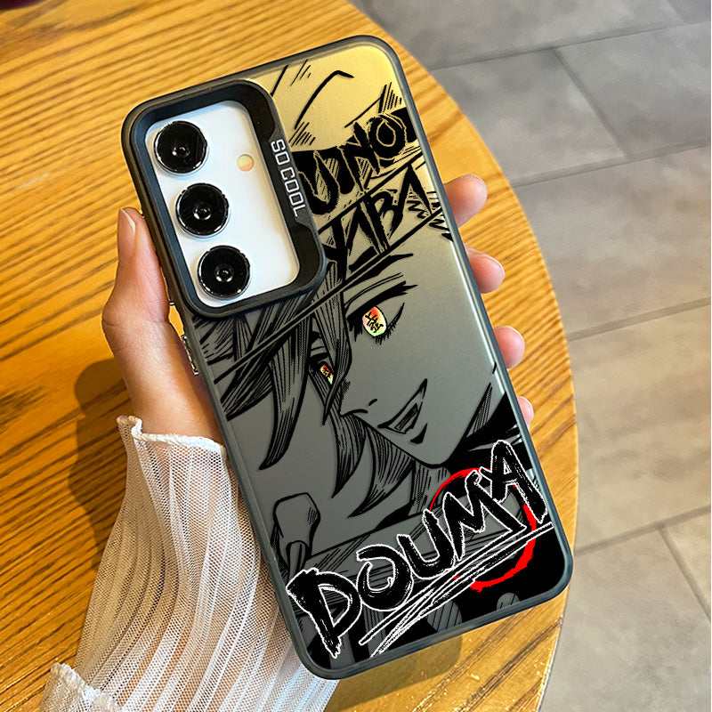 Demon Slayer Douma Manga Style Soft Phone Case For Samsung Phones