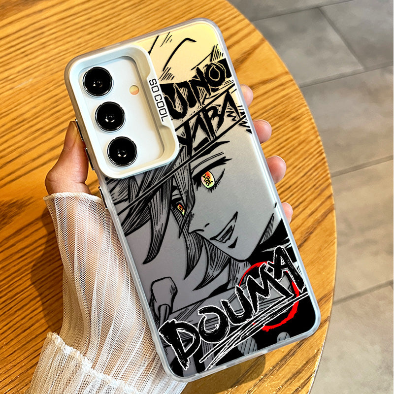 Demon Slayer Douma Manga Style Soft Phone Case For Samsung Phones