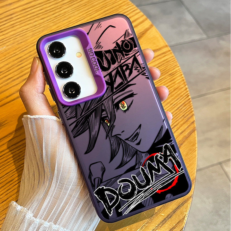 Demon Slayer Douma Manga Style Soft Phone Case For Samsung Phones