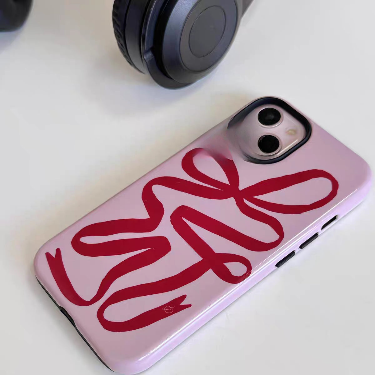 Pink Bow Ribbon Phone Case