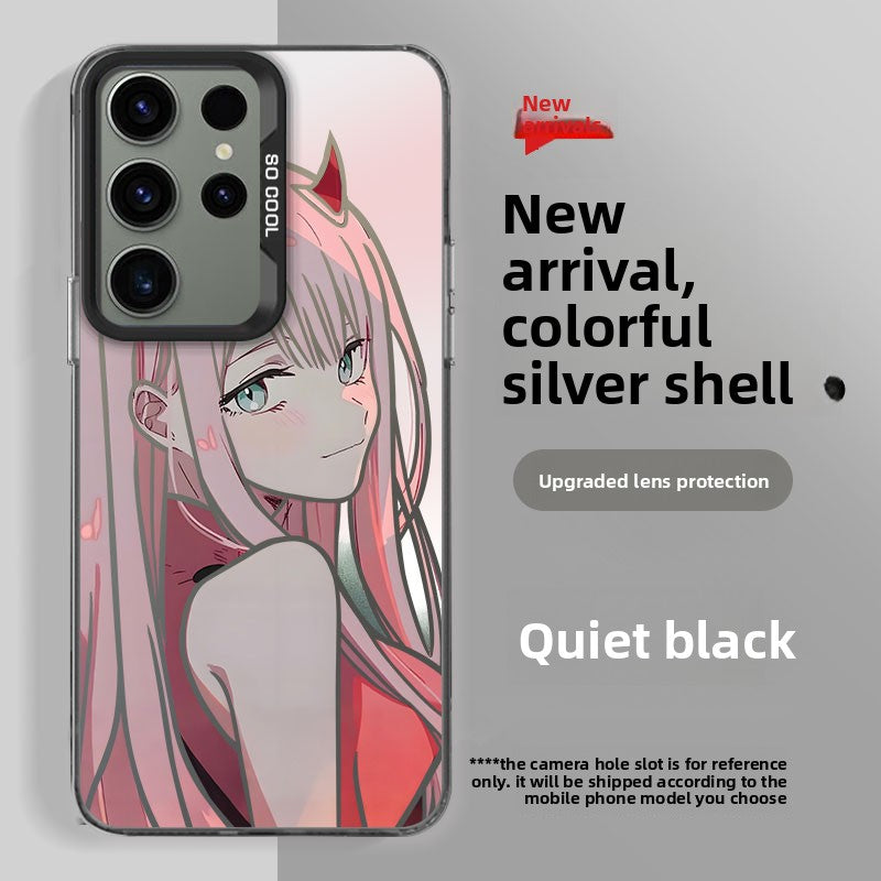 DARLING in the FRANXX Zero Two Colorful Silver Shockproof Phone Case  For the Samsung Galaxy