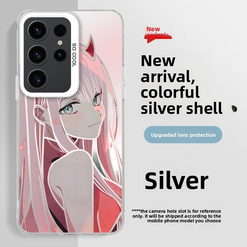 DARLING in the FRANXX Zero Two Colorful Silver Shockproof Phone Case  For the Samsung Galaxy