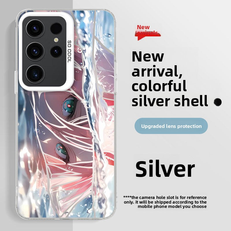 DARLING in the FRANXX Zero Two Colorful Silver Shockproof Phone Case  For the Samsung Galaxy