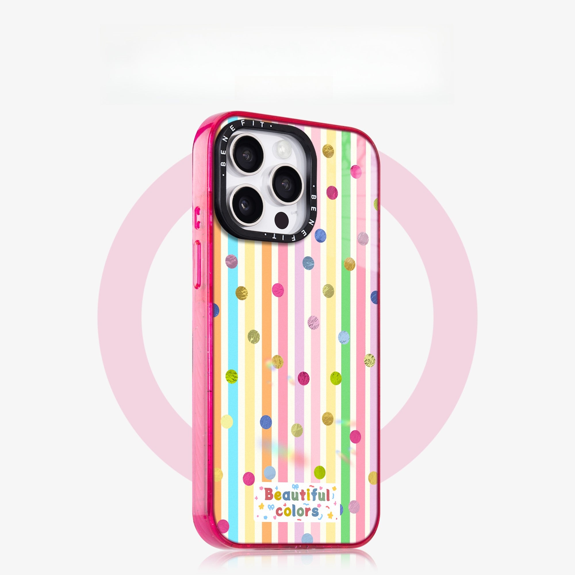 Fashion Colorful Polka Dot Stripe Magnetic Shockproof Phone Case