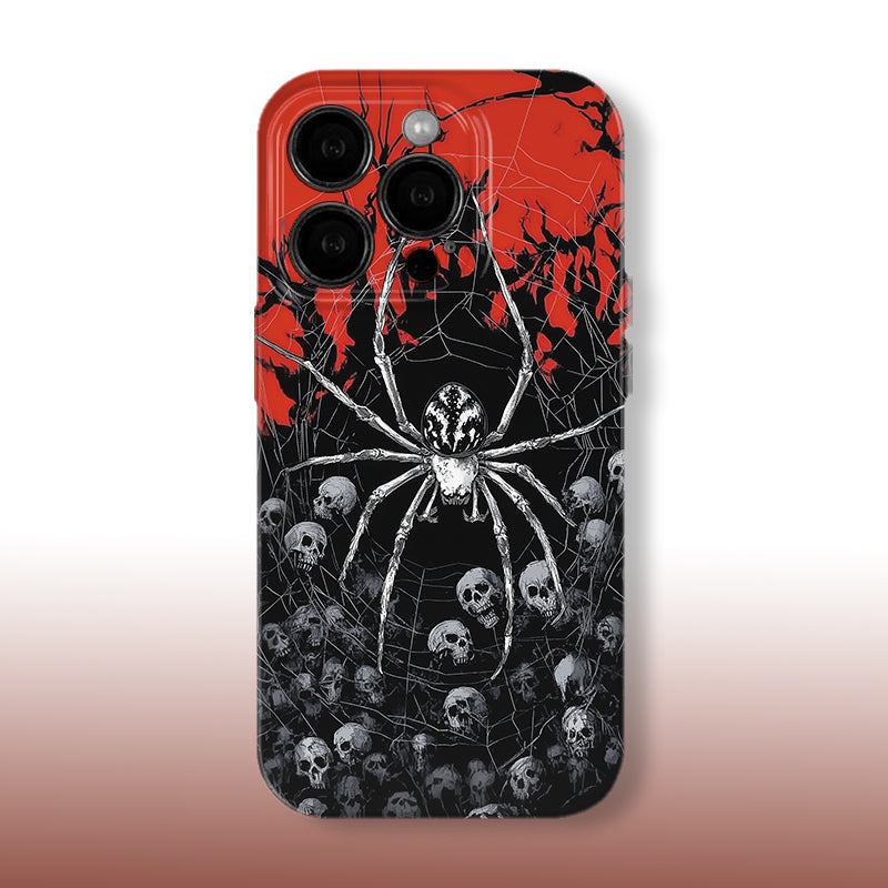 Crimson Skull Ghost Spider Phone Case
