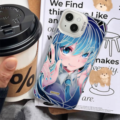 Anime Blue Hair Hatsune Miku Phone Case For iPhone