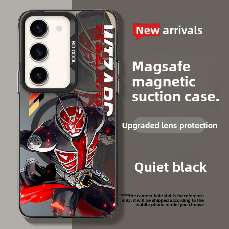 Kamen Rider Magnetic Shockproof Phone Case For Samsung Phones