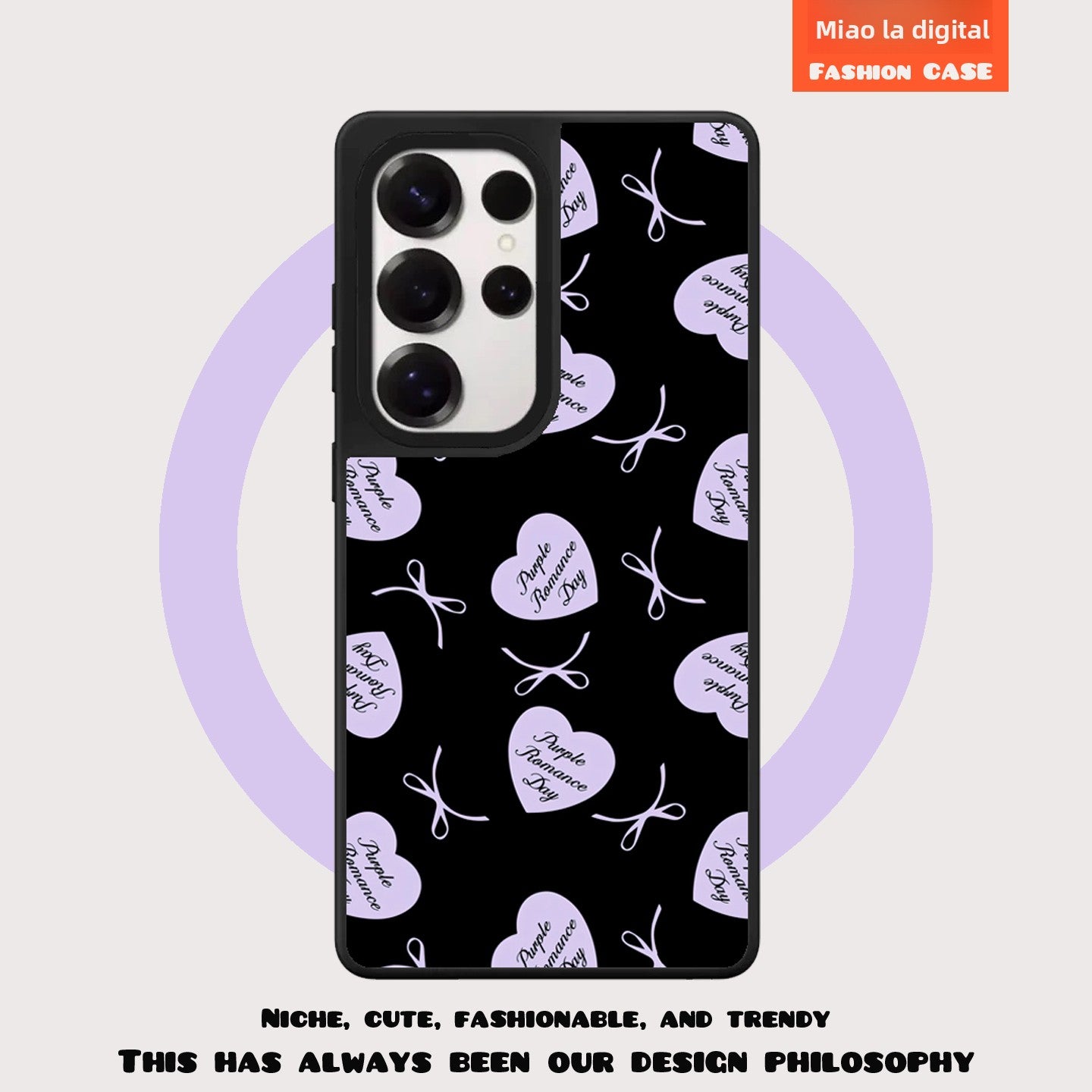 Cherry Bow Magnetic Shockproof Phone Case For the Samsung Galaxy