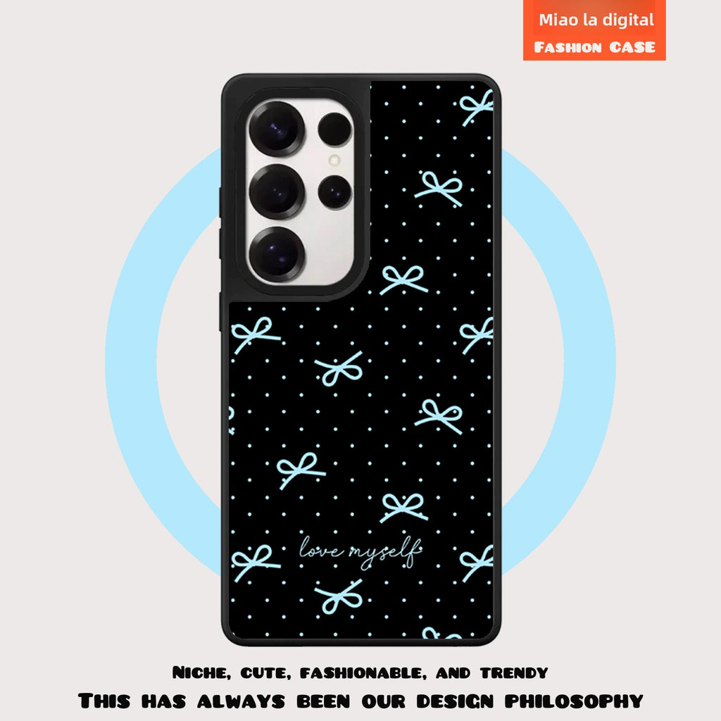 Cherry Bow Magnetic Shockproof Phone Case For the Samsung Galaxy