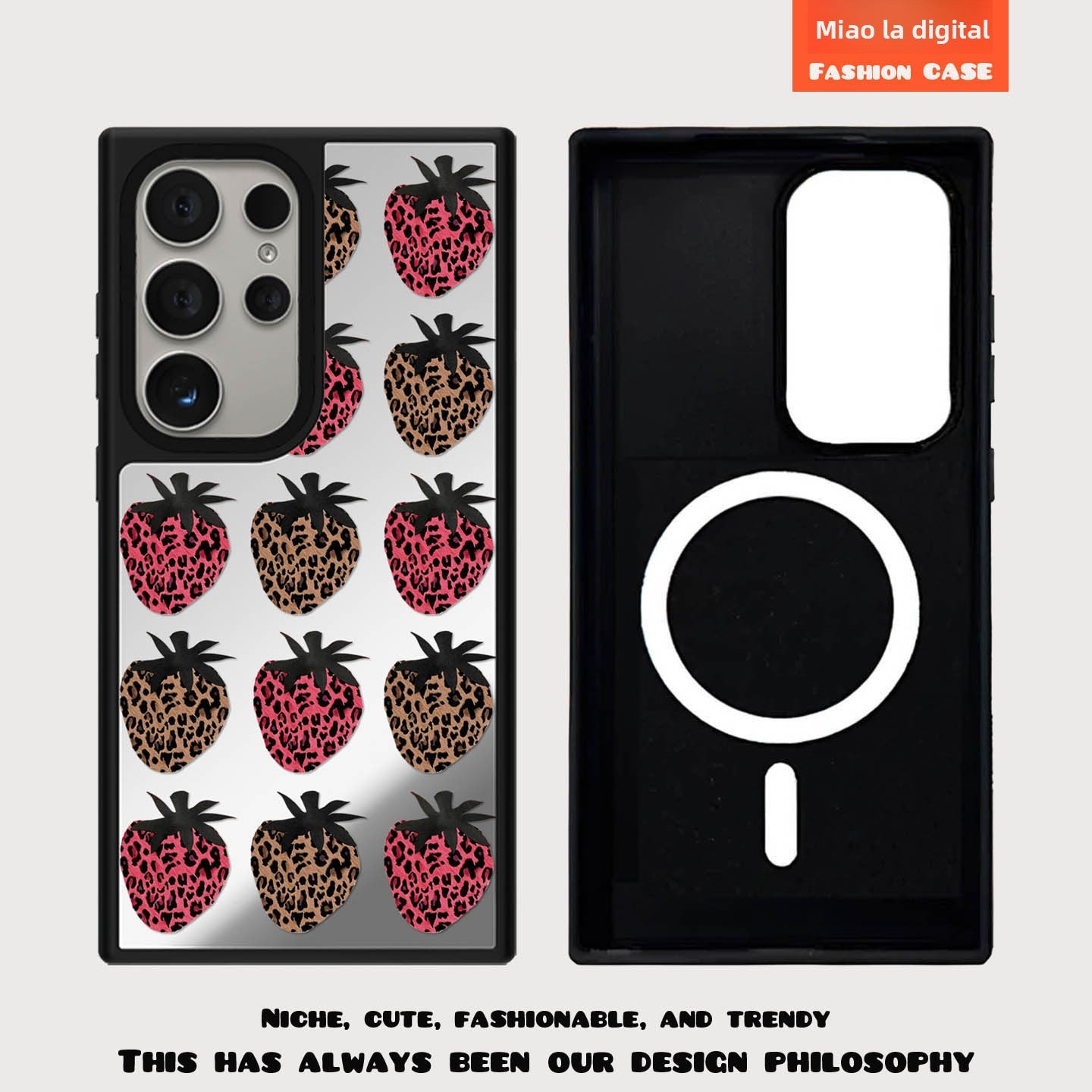 Butterfly Heart Magnetic Shockproof Phone Case For Samsung Phones