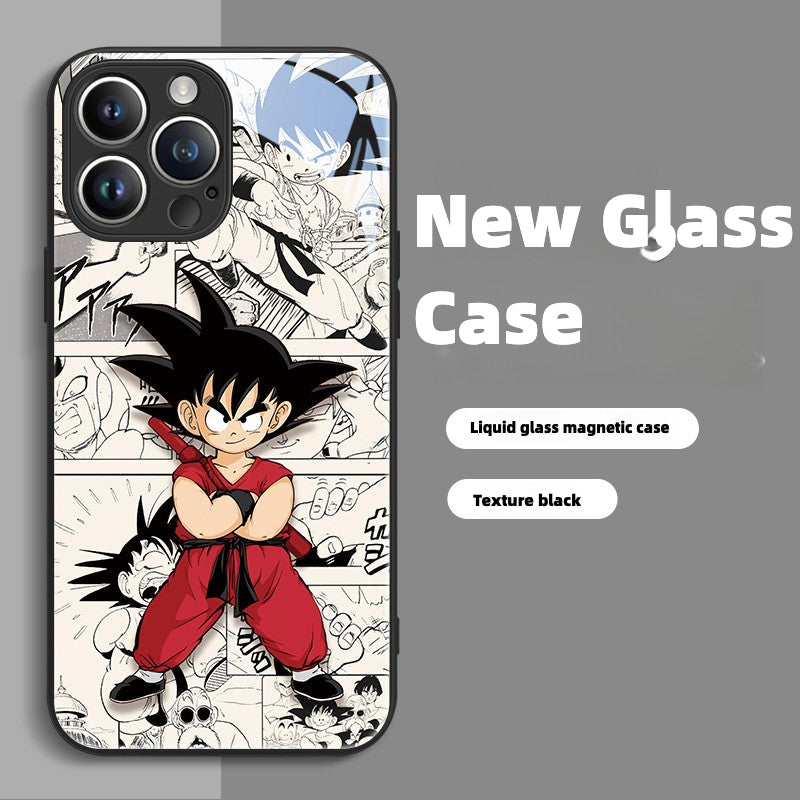 Goku Magsafe Glass Phone Case IPhone for Apple