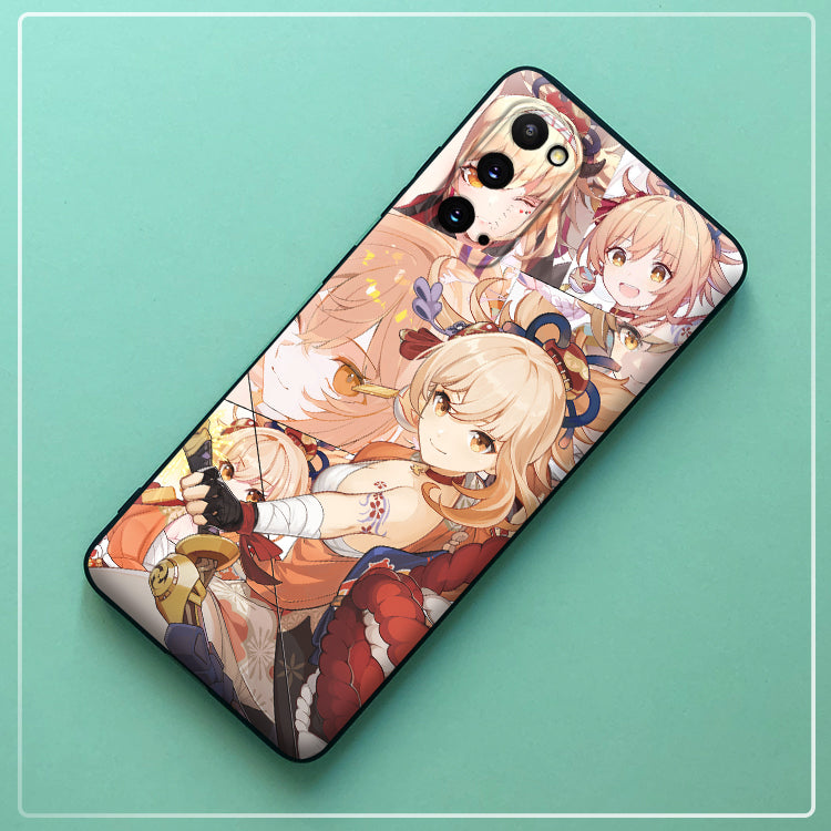Genshin Impact Matte Soft Silicone Phone Case For Samsung Phones