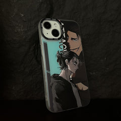 Attack on Titan Eren Yeager Laser Anime Case Anti-drop for IPhone