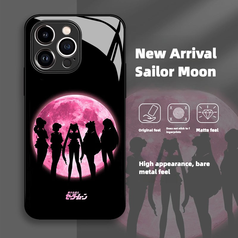 New Sailor Moon Liquid Glass Phone Case for Apple iPhone