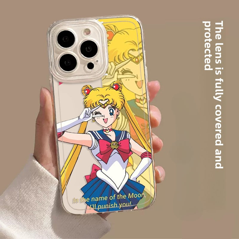 Sailor Moon Transparent Apple Anime Phone Case Iphone for Besties