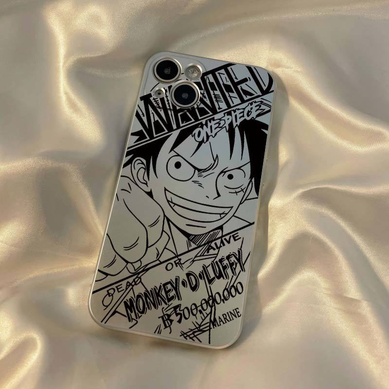 ONE PIECE Lluffy Ace Robin Silicone Electroplated Phone Case