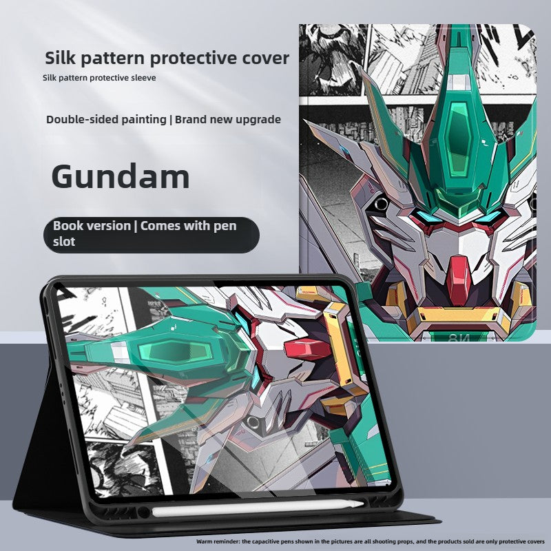 Mobile Suit Gundam iPad Anime Case with Pen Slot All-inclusive
