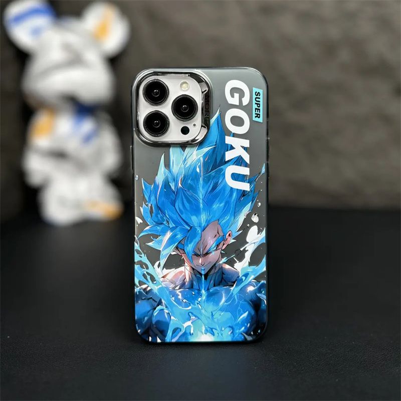 Dragon Ball Z Goku Laser Silver Anime Case for Iphone