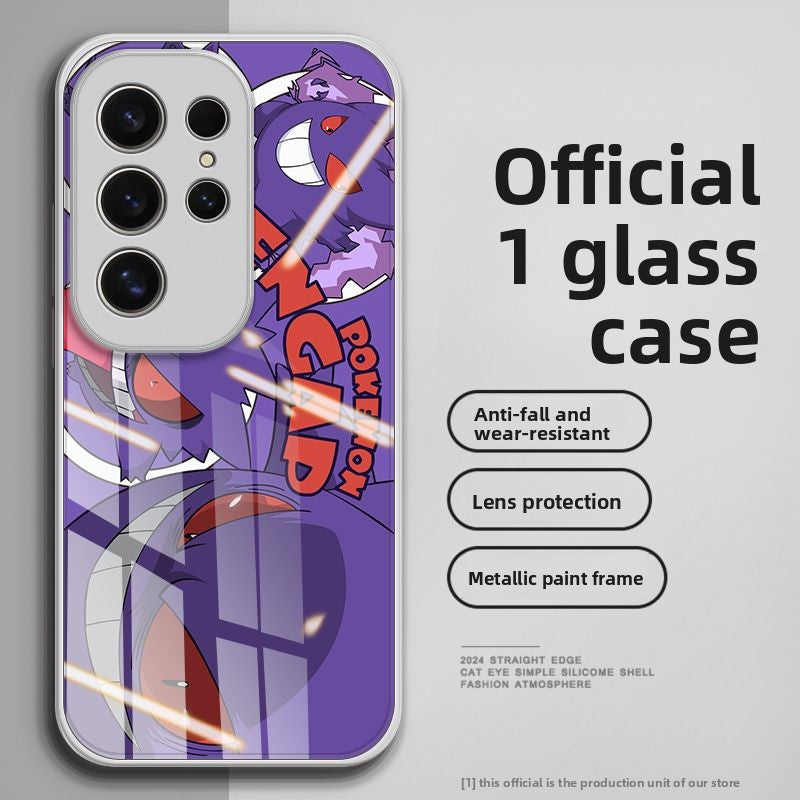 Pokémon Gengar Full Coverage Tempered Glass Phone Case For Samsung Flip