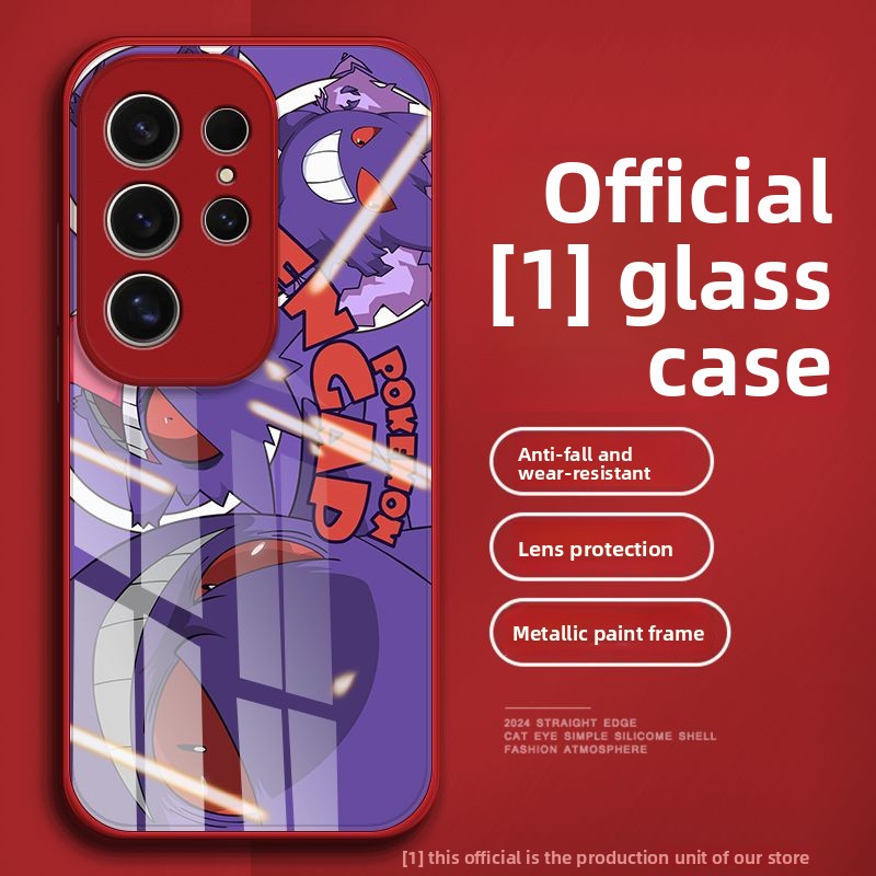 Pokémon Gengar Full Coverage Tempered Glass Phone Case For Samsung Flip