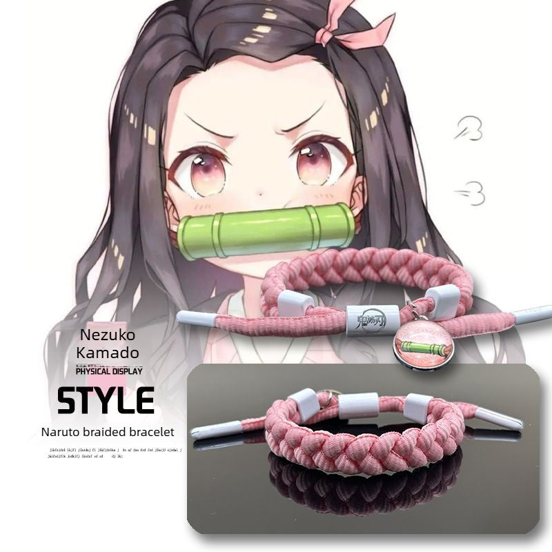 Demon Slayer Handmade Woven Bracelet