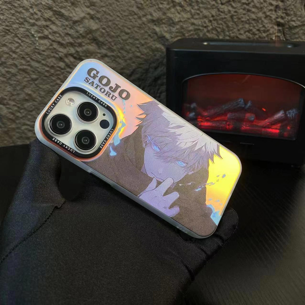 Jujutsu Kaisen Gojō Satoru Laser Gradient Anime Phone Case for IPhone