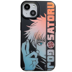 Gojo Pose Laser Anime Phone Case Anti-drop