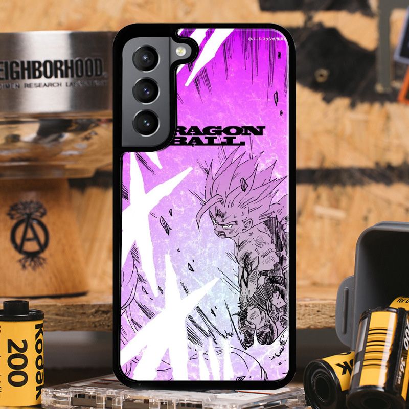 Dragon Ball Z Super Saiyan Gohan Tempered Glass Phone Case for Samsung